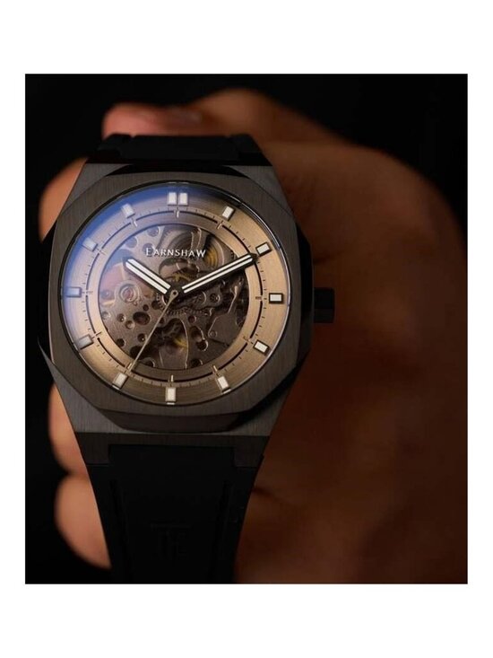 NWT Thomas Earnshaw Drake Automatic Grey Dial Men\'s Watch